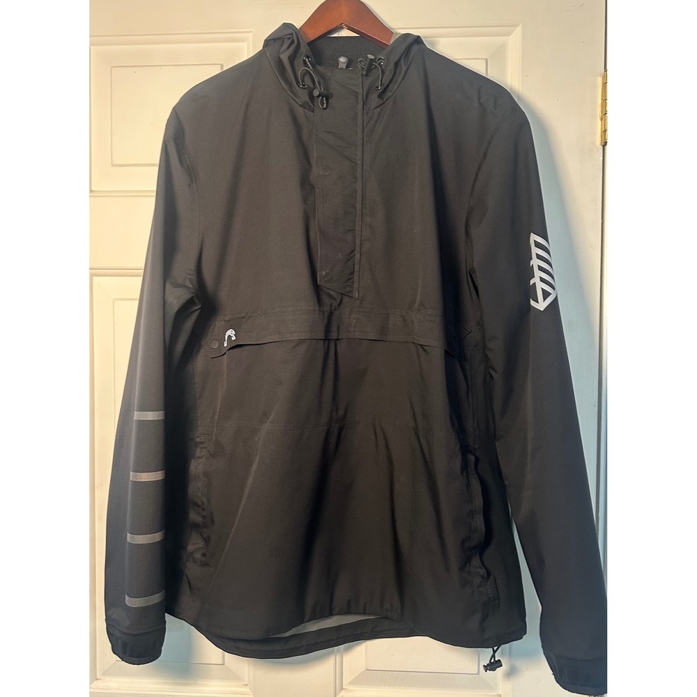 Jones Sport Co x Greyson Oswego L Rain Jacket Charcoal Gray Black‎ Outerwear